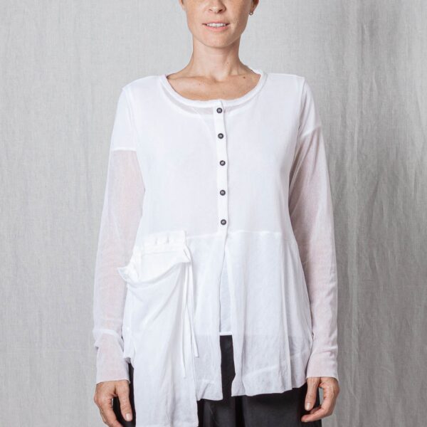 tysis Organic Cotton Mesh Sheer Jacket – Lightweight Loose Fit